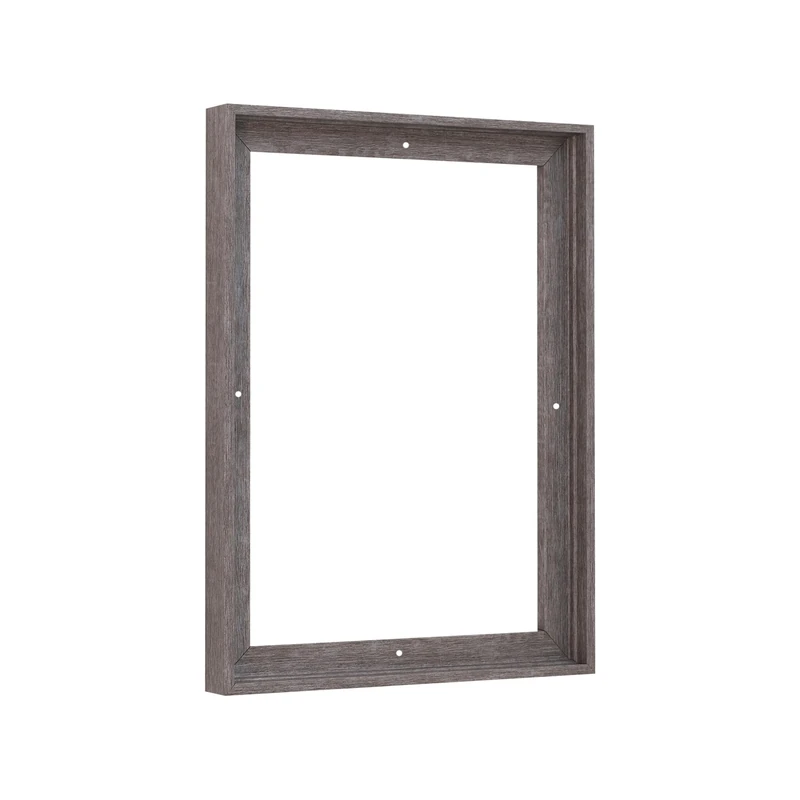 Pixy Canvas Floater Frame 18x24 for 3/4 (0.75) inch Deep Canvas Paintings/Canvas Prints/Wood Canvas Panels/Wall Art/Wall Decor/Home Decor/Artwork (Rustic Gray, 18 x 24 inch, Portrait)