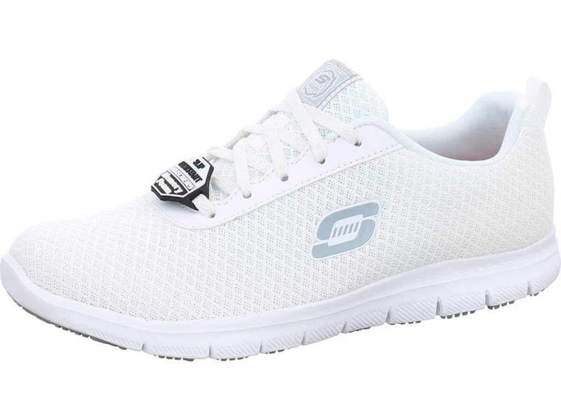 Skechers Women's Ghenter Bronaugh Sneaker, White Mesh, 3.5 UK