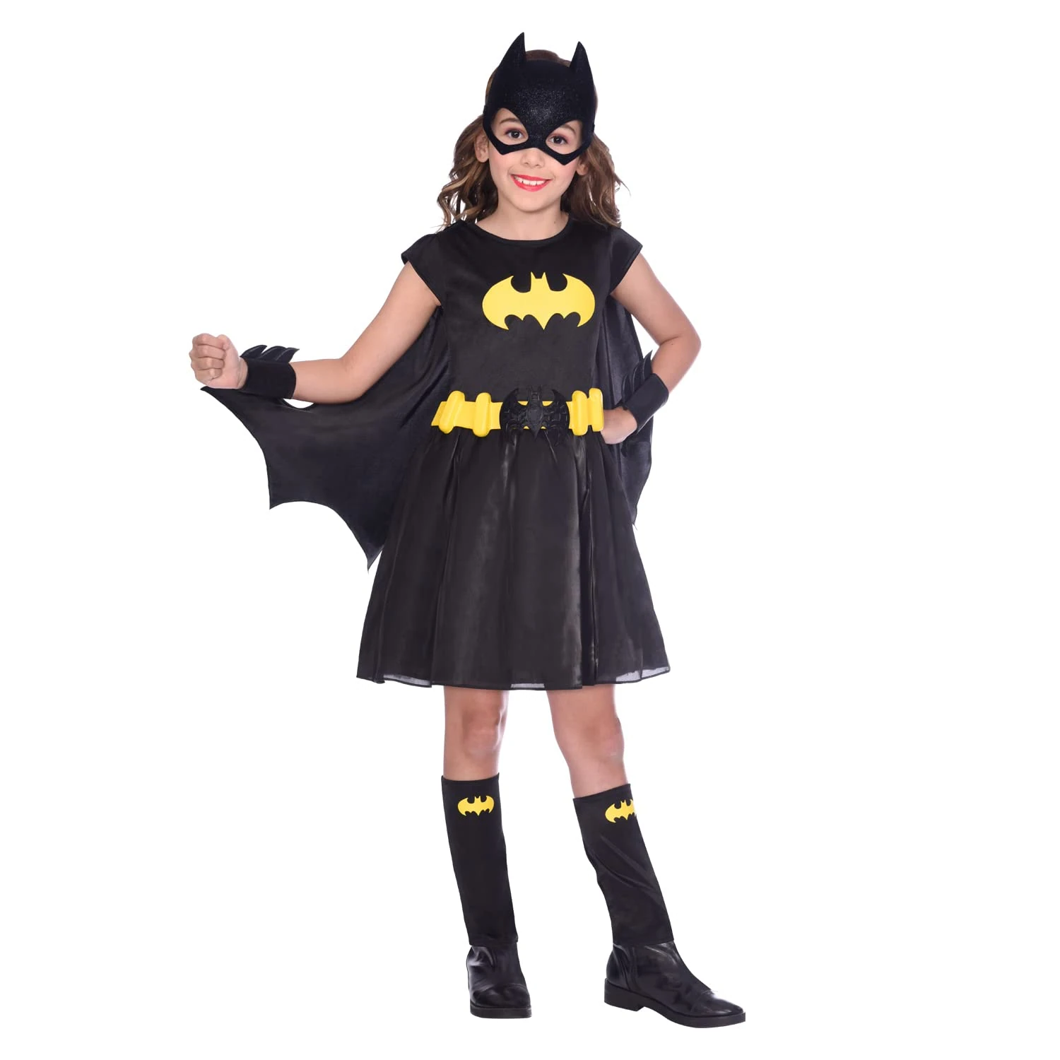 amscan 9906069 - Kids Official Warner Bros. DC Comics Classic Batgirl Fancy Dress Costume Age: 10-12 Yrs