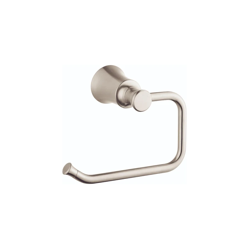 Hansgrohe Toilet Paper Holder 5-inch Transitional Brushed Nickel, 04787820 Accessories, 7.25 Wide