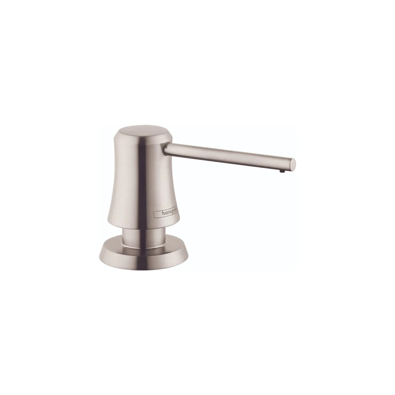 hansgrohe3-inch Bath and Kitchen Sink Soap Dispenser Transitional in Stainless Steel Optic, 04796800