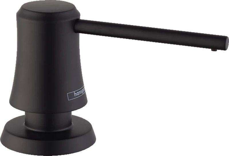 Hansgrohe Soap Dispenser, Metal, Matte Black, 3-Inches Tall