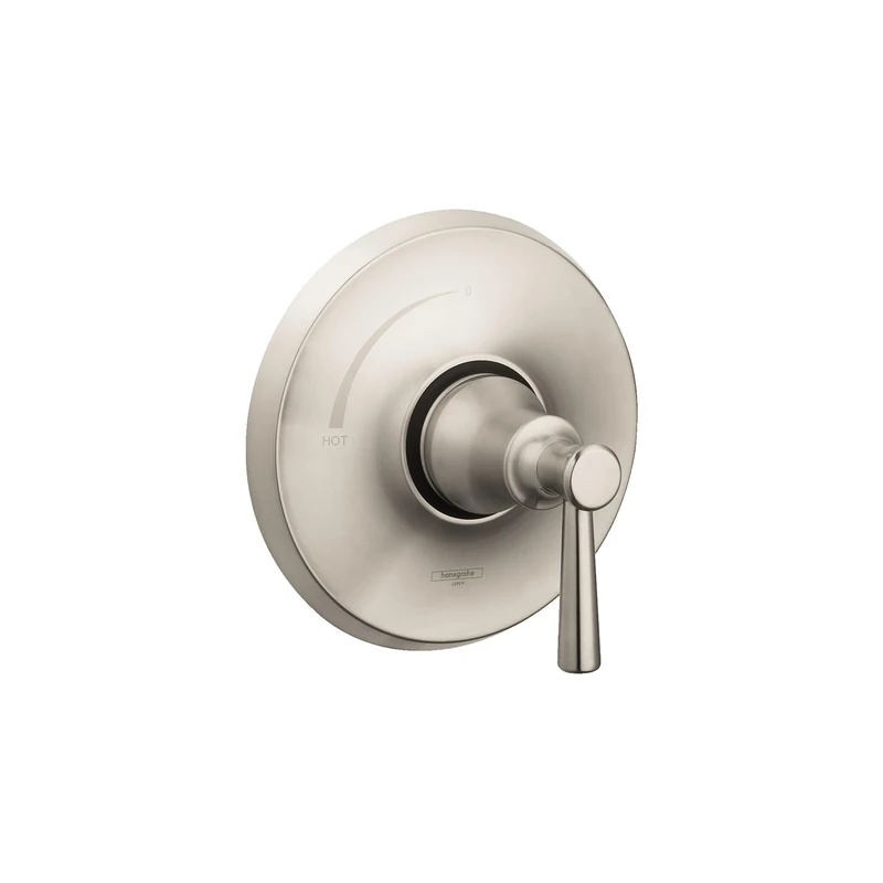 Hansgrohe Joleena Transitional 1-Handle 7-inch Wide Shower Valve Brushed Nickel, 04779820 Pressure Balance Trim