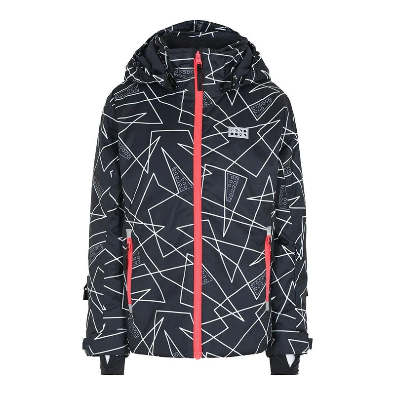 Lego Wear Girls' Lwjodie Lego Tec Ski Action Jacket, 965 Dark Grey, 4 Years