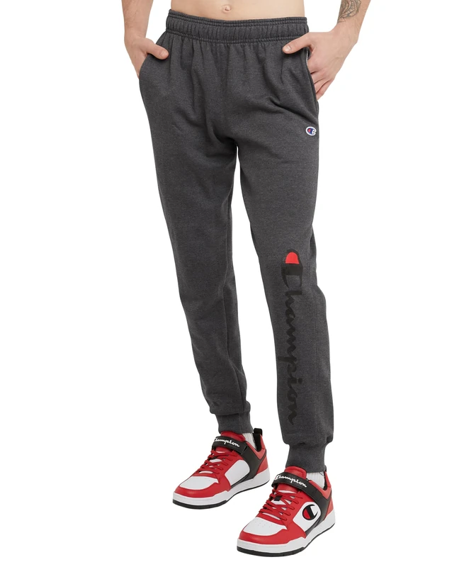 Champion Men's Powerblend Sweatpants, Granite Heather-586296, L