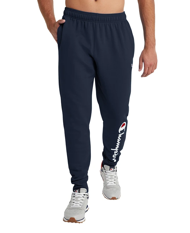 Champion Men's Powerblend Sweatpants, Navy-586296, XXL