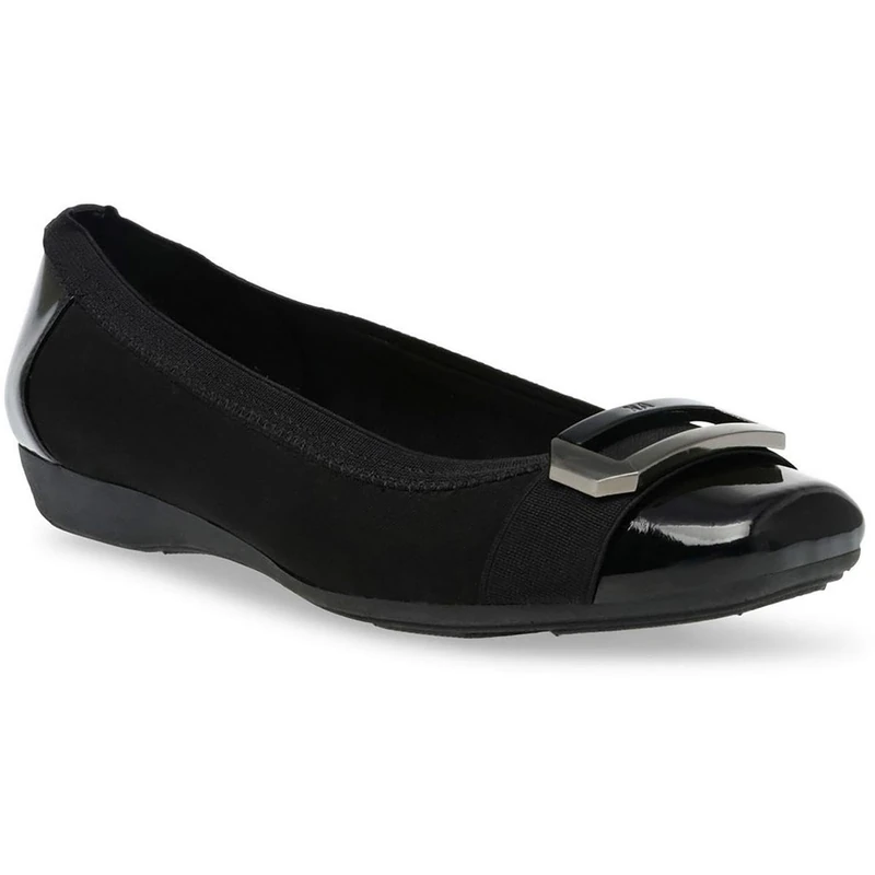 Anne Klein Women's ULIVERA Ballet Flat, Black, 6.5 UK - Image 1