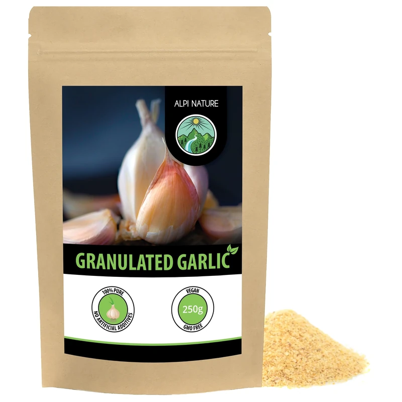 Alpi Nature Garlic Granules 250g 8.8 oz, Dried Minced Garlics, Granulated Garlic Seasoning