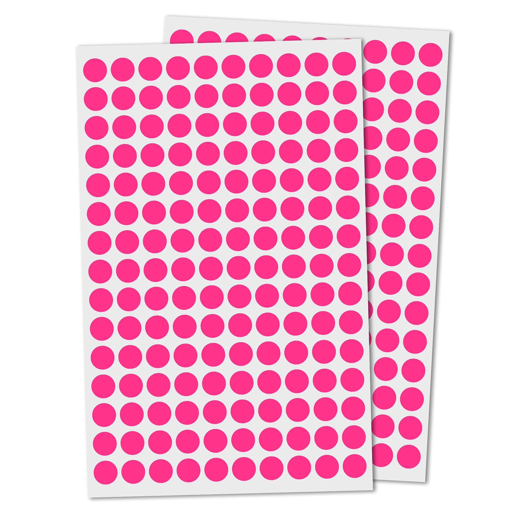 3,000 Pack, 10mm Round Dot Stickers Sticky Labels - Pink