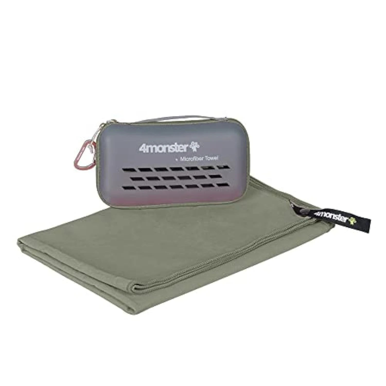 4Monster Microfibre Travel Towel - Quick Dry, Lightweight, Ultra Soft, Super Absorbent Compact Camping Towel for Sports, Gym, Beach, Camping, Yoga, Swimming, Hiking