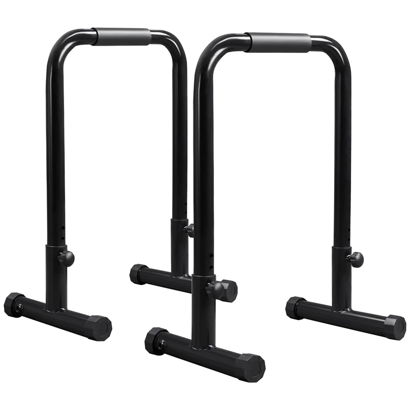 Yaheetech Adjustable Dip Station Pull Up Bars Body Press Bar Exercise for Home/Gym Muscular Training