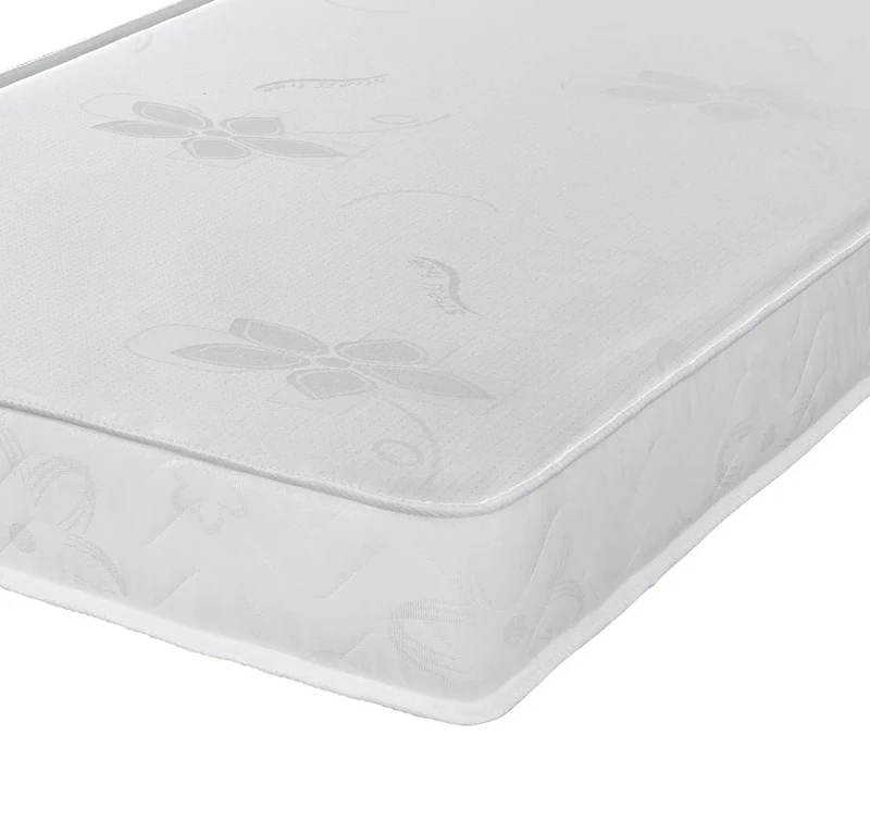 Extreme Comfort Essentials Solano Stress Free Orthopaedic Firm Support All Foam Maximum Value Mattress, Firm Feel, White, 14cms Deep, 2ft6 Small Shorty Single 75cm x 175cm