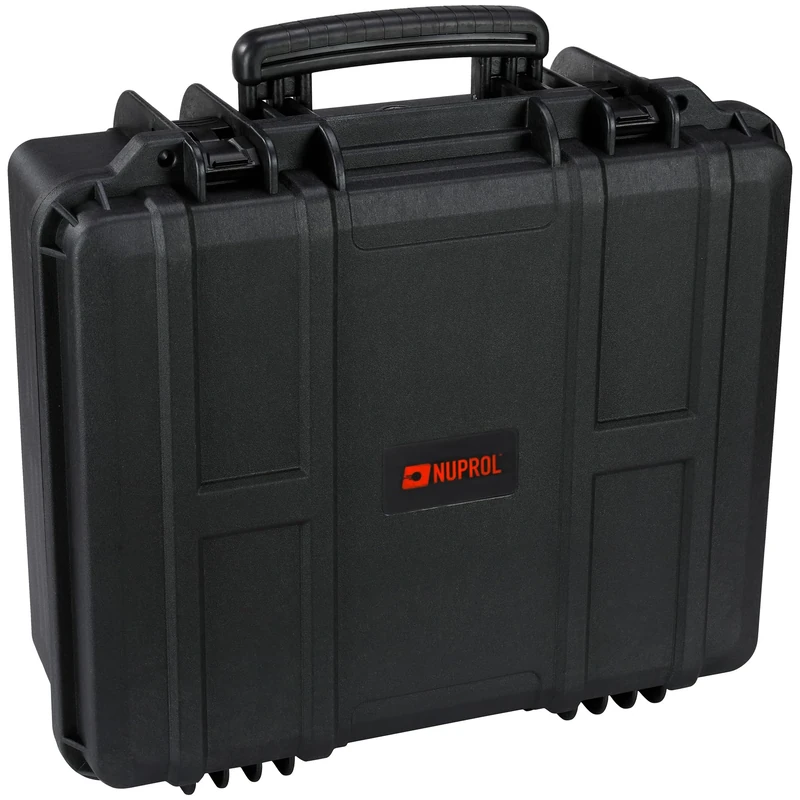Nuprol Waterproof Hard Case - Equipment Case (49 x 43 x 21cm) with Pluck Foam (Black)