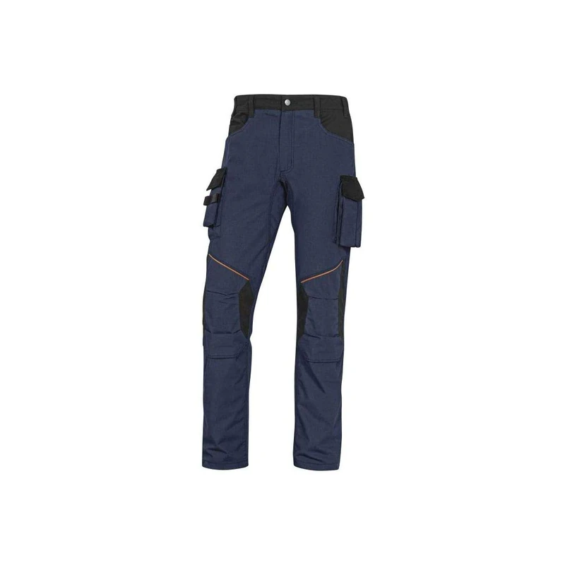 Delta Plus MCPA2MNTM Mach2 Corporate Ripstop Polyester Cotton Work Trousers, Navy/Black, Medium