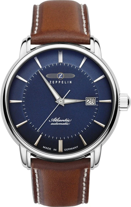Zeppelin Atlantic Mens Analogue Automatic Watch with Leather Bracelet 8452-3