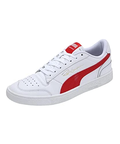 PUMA Unisex Ralph Sampson Lo Trainers, Weiß Puma White High Risk Red, 10 UK - Image 1