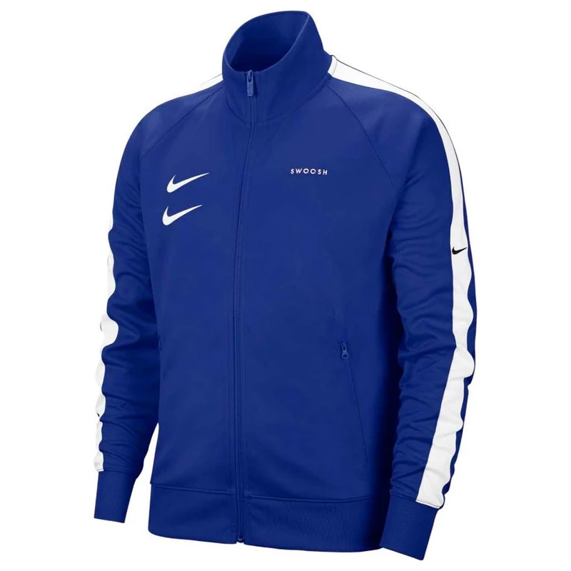 Nike M Nsw Swoosh Jkt Pk Sport Jacket - Deep Royal Blue/White/Black/(White), X-Large