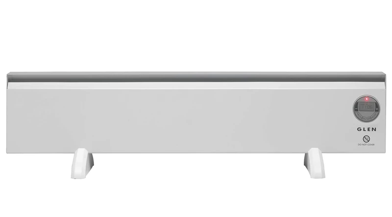 Glen 2150Tie7 Electric Convector Heater, Steel, 500 W, White(Pack of 1)