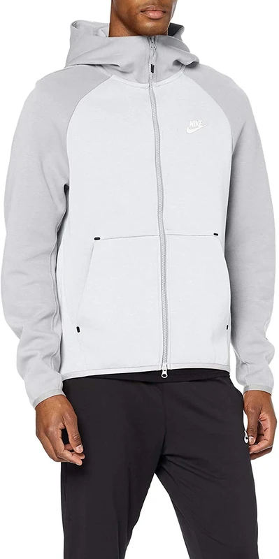 Nike M Nsw Tch Flc Hoodie Fz Sweatshirt - University Red/(White), 2XL-T