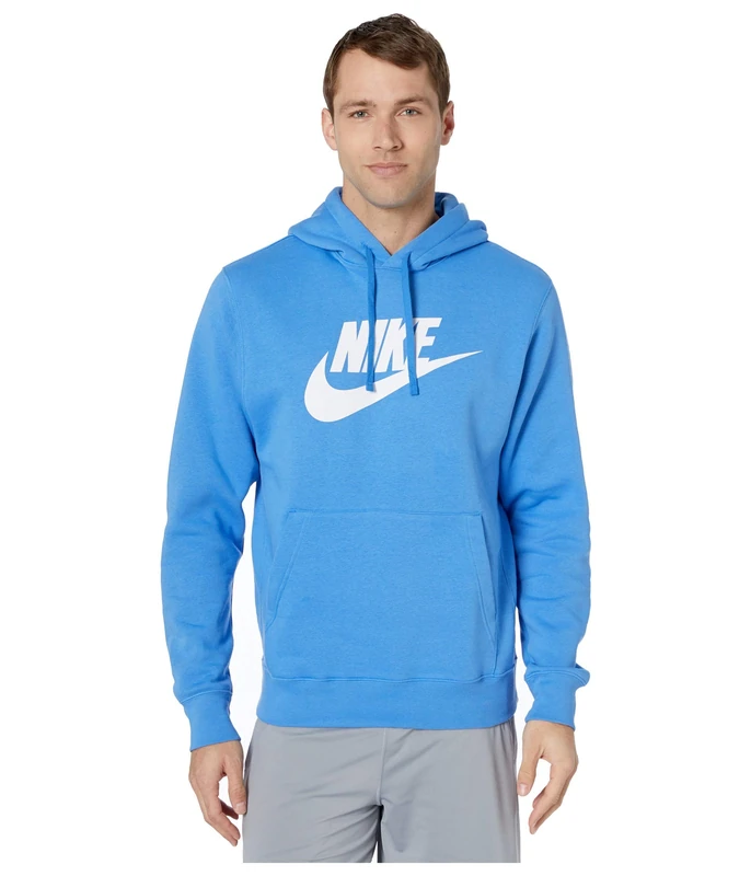 Nike M Nsw Club Hoodie PO BB Gx Sweatshirt - Pacific Blue/Pacific Blue, Small-T - Image 1