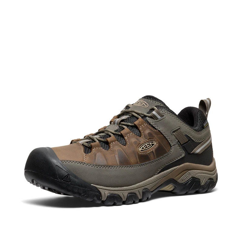 KEEN Men's Targhee 3 Waterproof Hiking Shoe, Bungee Cord/Black, 6.5 UK