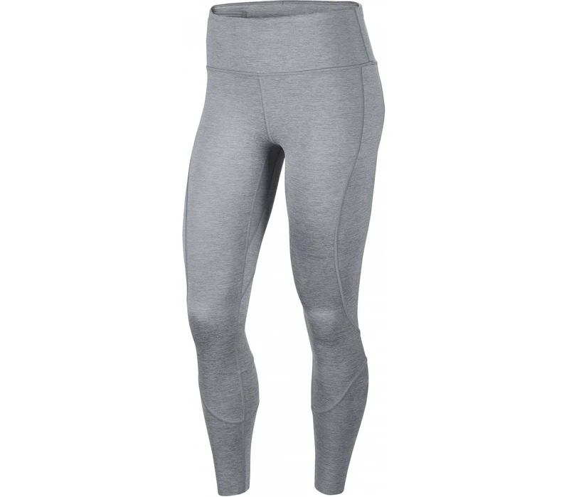 NIKE W Nk Epic LX Tght Rnwy Reflct Sport Trousers - Particle Grey/Heather/(Reflective Silver), M