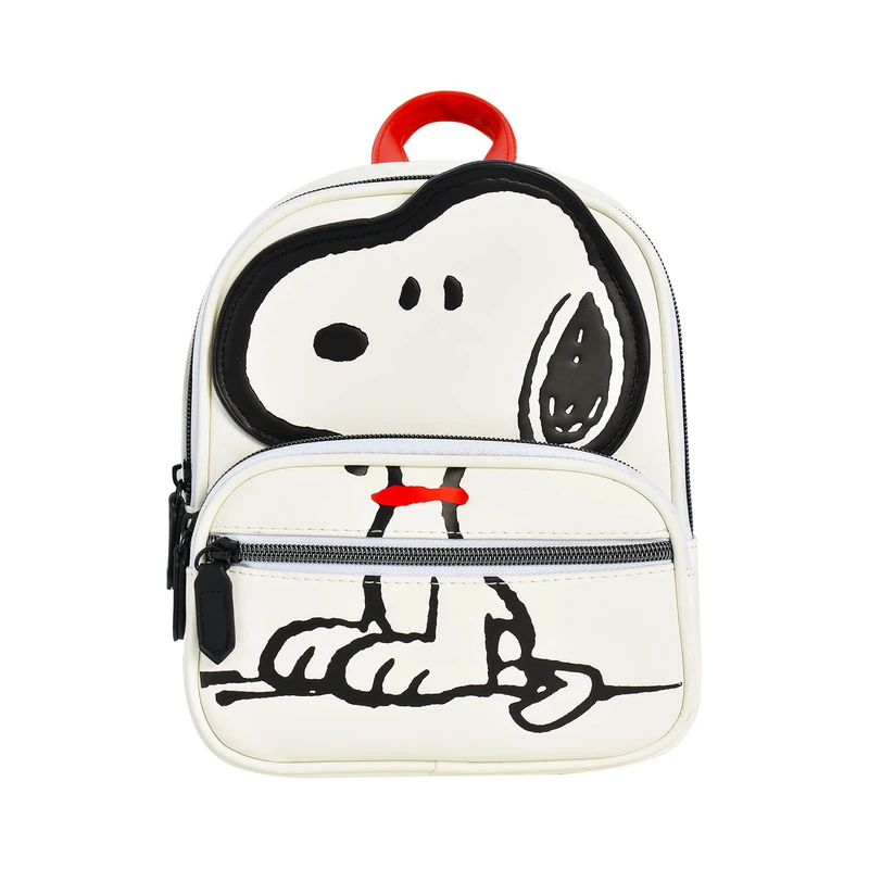 Concept One Unisex's Peanuts Mini Backpack, Small Travel Bag for Men and Women, Snoopy, 9" - Image 1