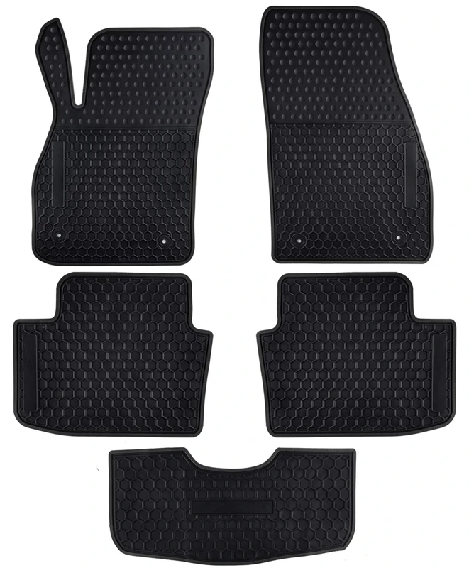 Ucaskin Car Floor Mats Custom Fit for Chevrolet Chevy Malibu 2015 2014 2013 Odorless Washable Rubber Heavy Duty Anti-Slip All Weather Protection Car Floor Liner-Black