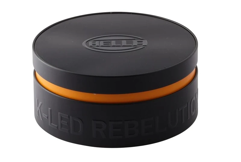 HELLA 2XD 455 255-001 LED-Strobe-type Beacon - K-LED Rebelution - 12/24V - Yellow - mounting/Bolted - Cable: 150mm - Plug: Blade Terminal