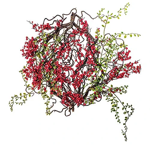 EUROCINSA REF.16343C20 CHRISTMAS ORNING OF SHAMS, BOX OF 2UDS, Red/Green, 46cm