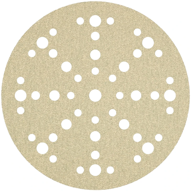 Klingspor 340370 PS 33 CK Discs with Paper Backing Velcro for Paint, Varnish, Spatula, Wood, Hole Shape GLS74, 60 Grit, 150 mm Diameter, Pack of 100