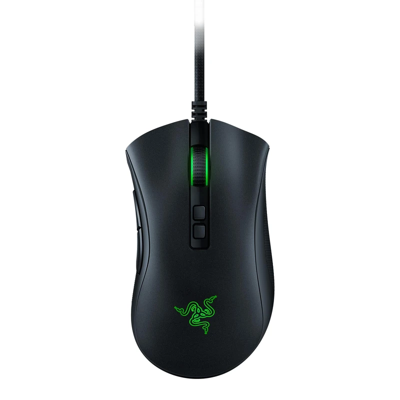 Razer DeathAdder V2 - Wired USB Gaming Mouse with Optical Mouse Switches (Focus+ 20K Optical Sensor, 8 Programmable Buttons, 5 On-Board Memory Profiles) Black