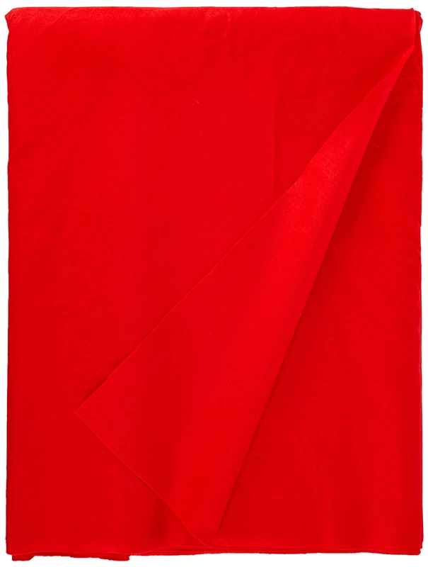Dalston Mill Fabrics Fabric, Acrylic, New Red, 8m