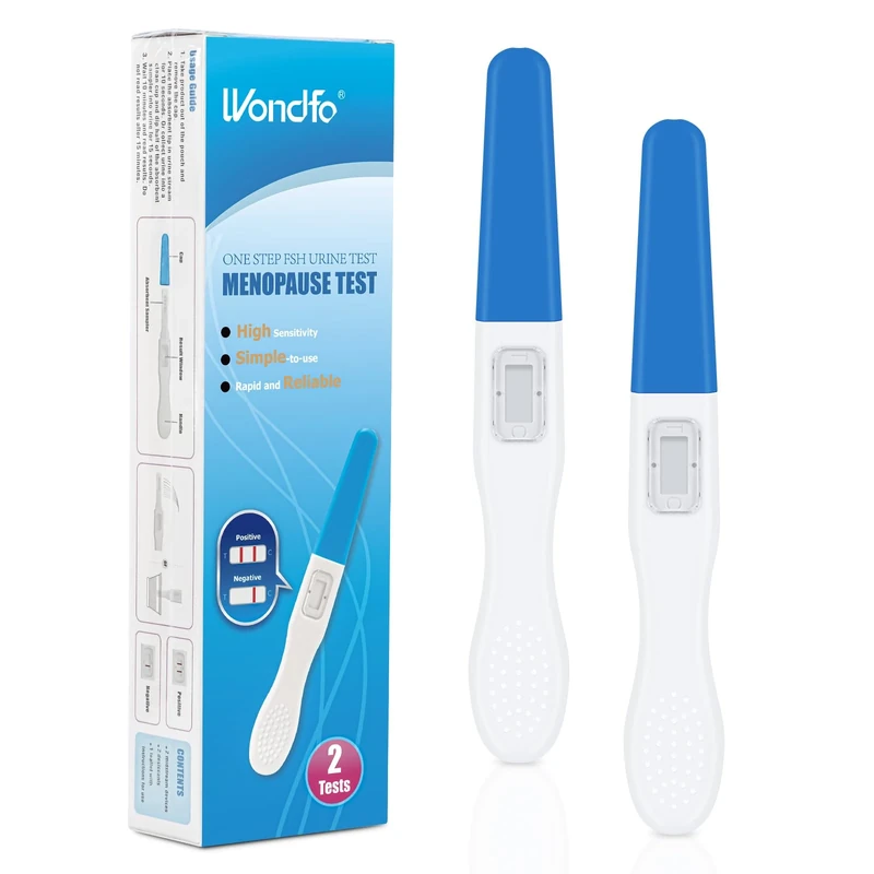 Wondfo Menopause Test Kit - 2 FSH Tests, Fast 10 Min Result