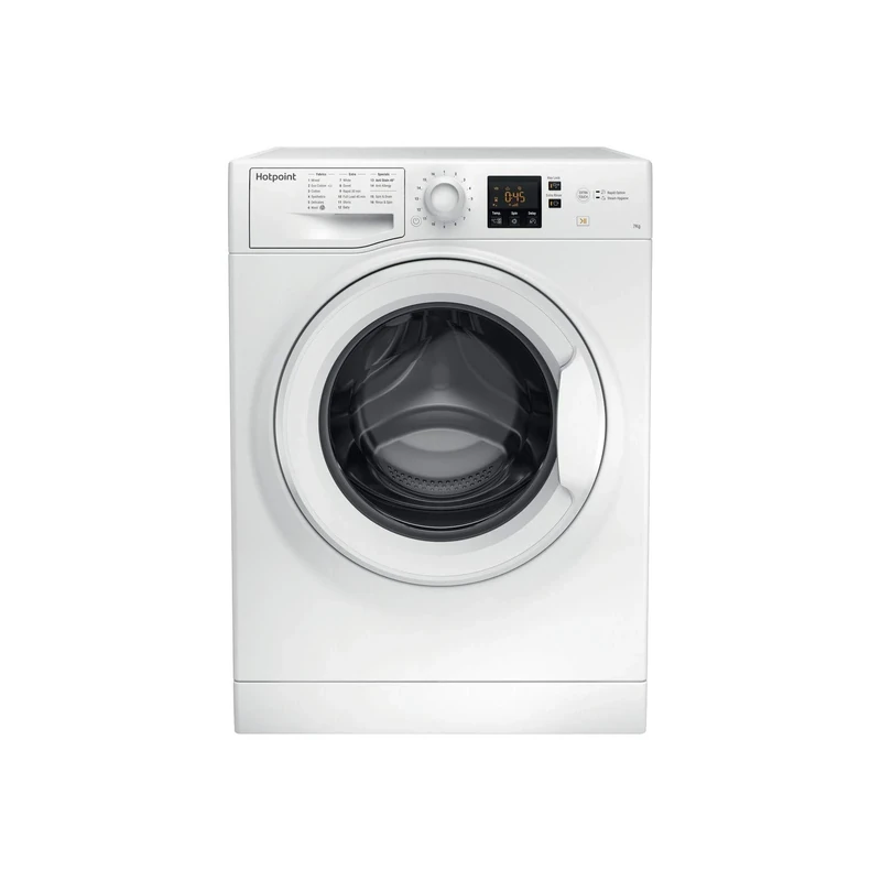 NSWF743UWUKN 7Kg 1400 Spin, Digit Plus,Anti Stain 40,Full Load 45,Steam Hygiene, Rapid Opti