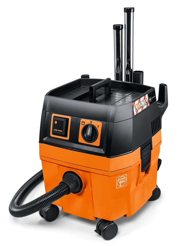 Fein , Cordless Compact Wet/Dry Vacuum Cleaner Set Dusttex 25 L (Industrial Vacuum Cleaner 1380 W, Container 22 L, Extra Socket) 92035060000, Orange