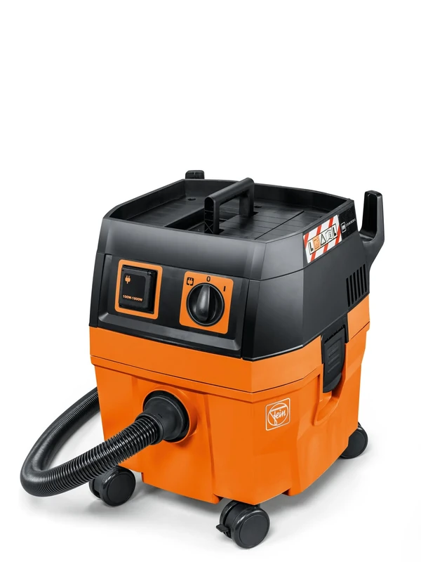 FEIN Dustex 25 L Construction Site Vacuum Cleaner for Connecting Power Tools, Wet/Dry Vacuum Cleaner with 7.5 m Cable and Plug, Max. Power Consumption 1380 W, Approval for Dust Class L