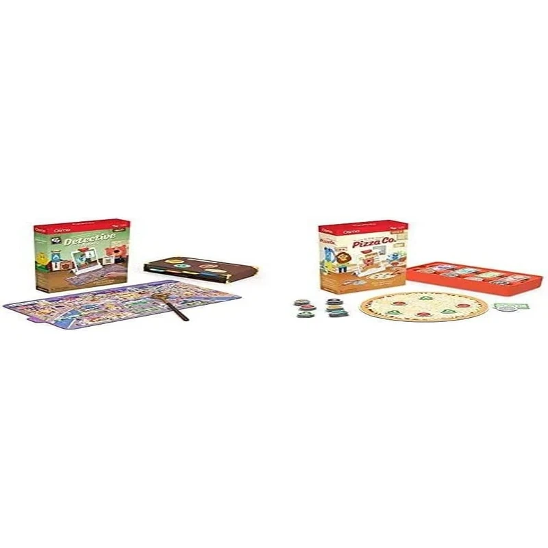 Osmo - Detective Agency: A Search & Find Mystery Game & Pizza Co. Game - Ages 5-12 - Communication Skills & Mental Math - For iPad and Fire Tablet Base Required