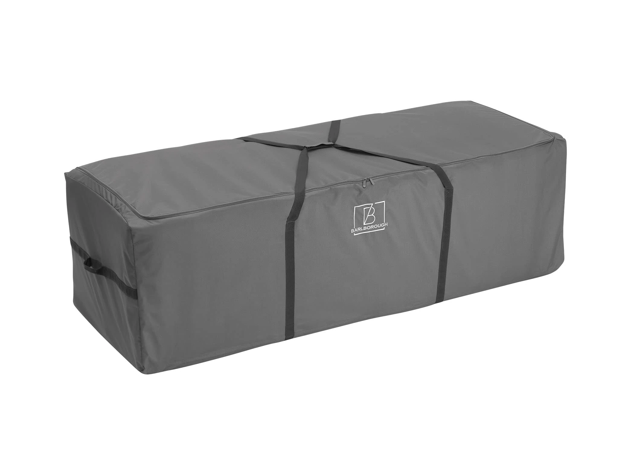 Barlborough Garden Cushion Protective Storage Bag Cover | XLarge 200 x 75 x 60cm | Waterproof Resistant with zips for Outdoor Furniture Sofa Cushions Grey