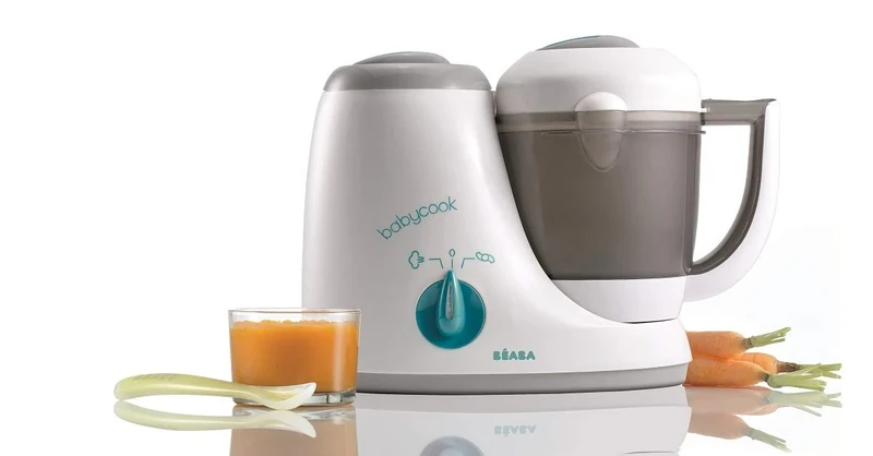 Béaba - Babycook Original - Baby Food Processor - Baby Food Maker 4 in 1: Blends, Heats, Steams, Defrosts - Quick: 15 min - Accessories Included