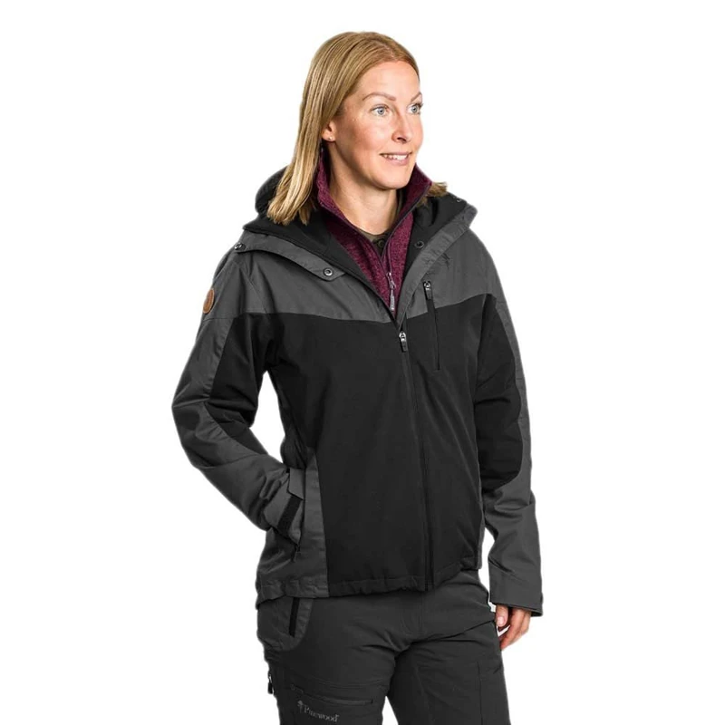 Pinewood Finnveden Hybrid Women's Extreme Jacket, womens, Jacket, 3300-407, Black/Dark Anthracite, L - Image 1