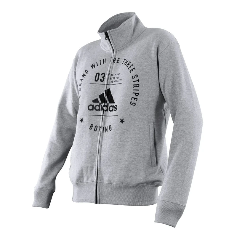 adidas Community Line Zipper, unisex_adult, adiCL03B-80900-XS, grey/black, XS