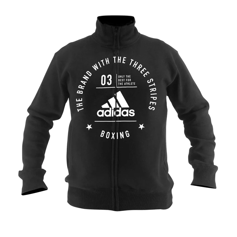 adidas Boxing Track Jacket Men Women Training Running Gym Fitness Workout Adult Zip Top