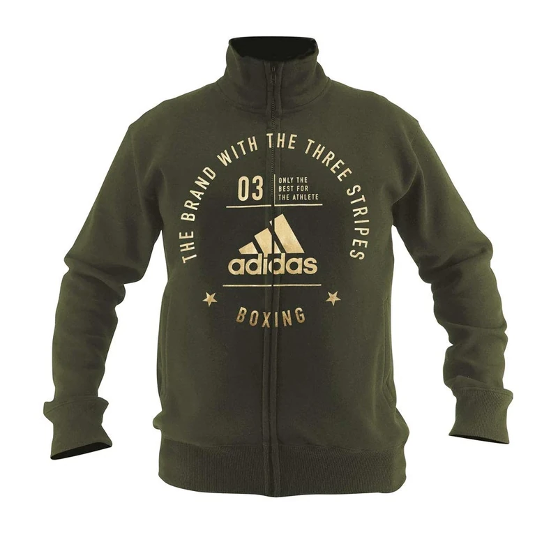 adidas Community Line Zipper, unisex_adult, ADICL03B-50350-XL, green/gold, XL