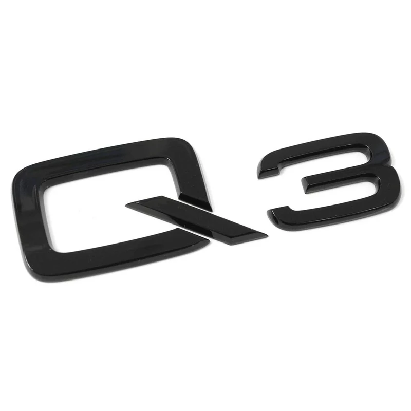Audi 83A071803 Lettering Q3 Logo Black Tuning Exclusive Black Edition Emblem Self-Adhesive