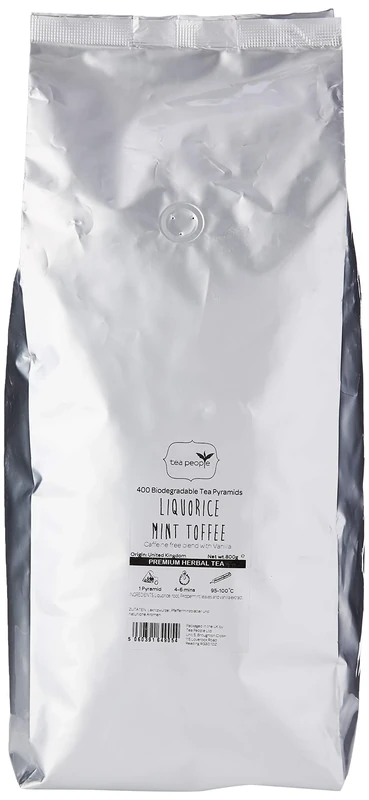 Tea People Liquorice Mint Toffee, 400 Tea Pyramids in Large Catering Pack