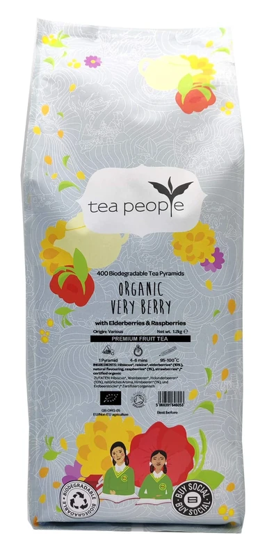 Tea People Organic Very Berry Fruit Tea, 400 Tea Pyramids in Large Catering Pack