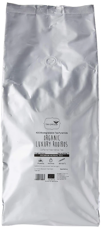 Tea People Organic Luxury Rooibos, 400 Tea Pyramids in Large Catering Pack, LR-400TP