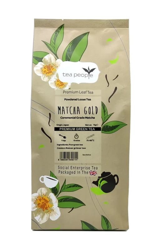 Tea People Matcha Gold, 1 Kg Loose Tea in Small Catering Pack