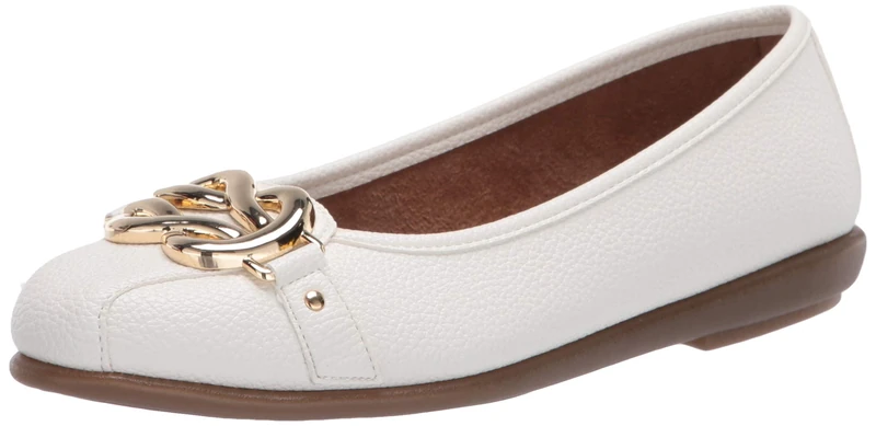 Aerosoles Women's Casual, Flat休闲 캐주얼, 발레, 플랫informal, Ballet, Plano休閒芭蕾平底鞋יומיומי, בלט, שטוחcasual, Balé, Planoكاجوال، باليه، مسطحlässig, Ballett, Flach, White, 5 UK